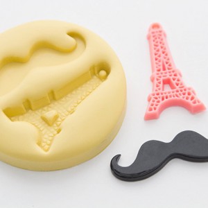 Mustache + Eiffel Tower Mold