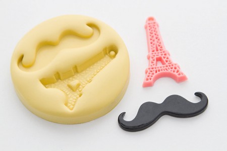 Mustache + Eiffel Tower Mold